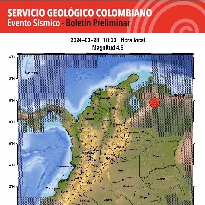 Fuerte temblor en occidente de Venezuela se sintió también en Cúcuta