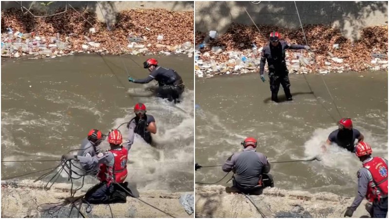 Rescatan cadáver de un hombre en el río Guaire